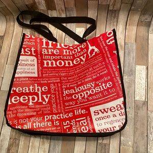 Large Lululemon reusable tote bag